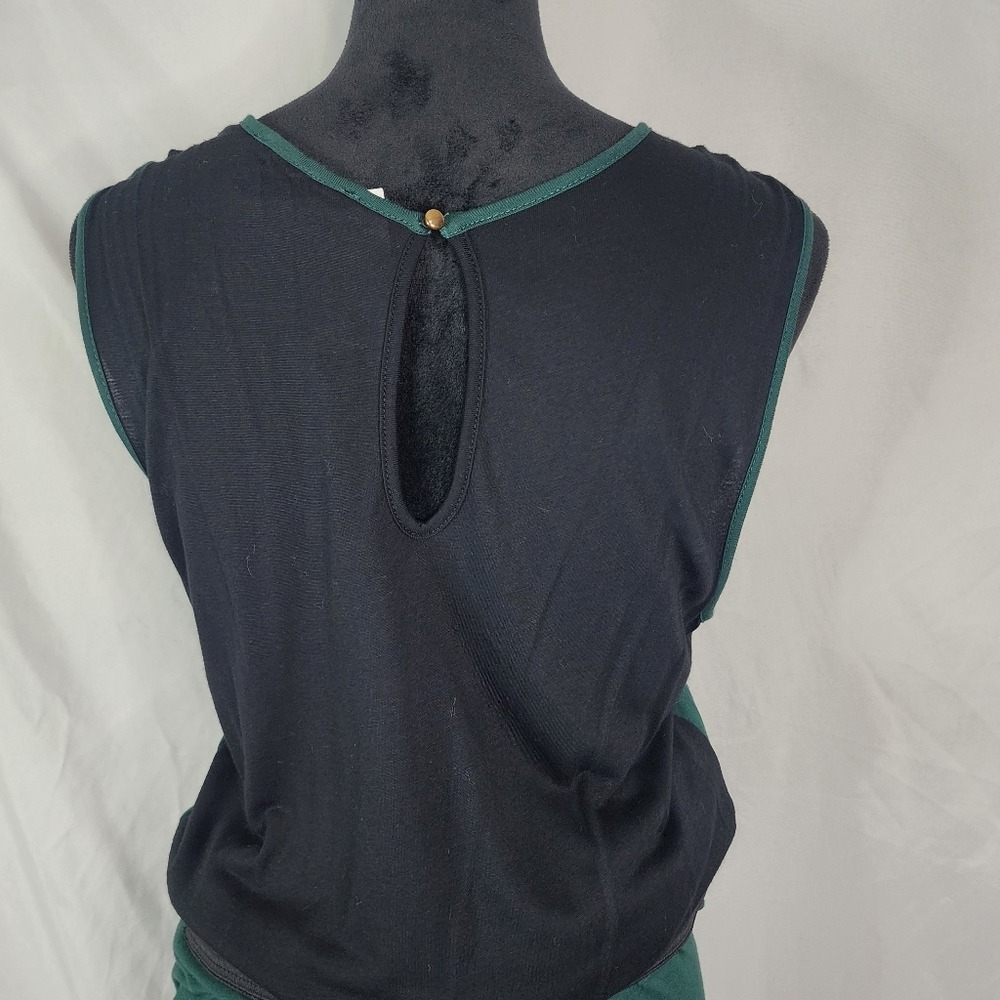 New!!! MANGO Size 10 Lightweight‎ Viscose Blouson Tulip Hem Shirred Lined Dress - Picture 13 of 16